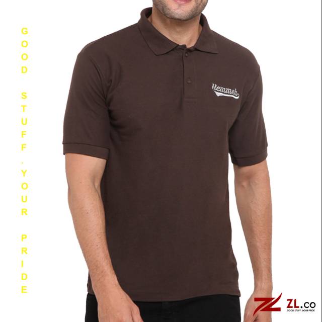 POLO SHIRT DARK BROWN ORIGINAL ZL.STORE