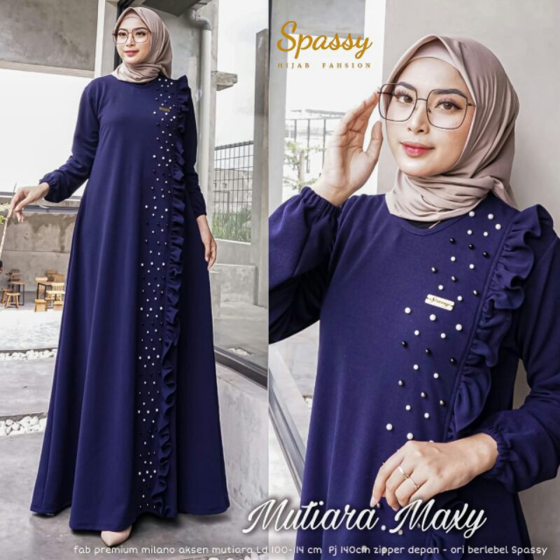 gamis spassy/ mutiara maxy