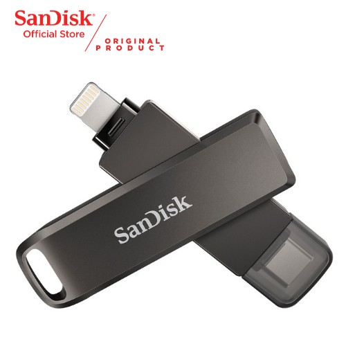 SanDisk iXpand Luxe Flash Drive OTG Lightning and Type C