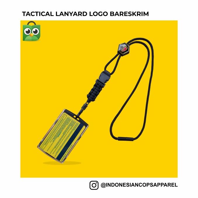 

[[COD]] Id Card Holder - Tactical Lanyard Badge Holder - logo Bareskrim FREE ONGKIR Kode 592