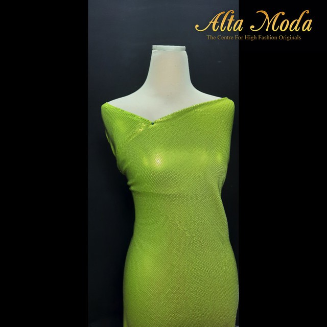 

Alta Moda Sequins Fancy Tile Full Beads Bordir Lime Green (1M)