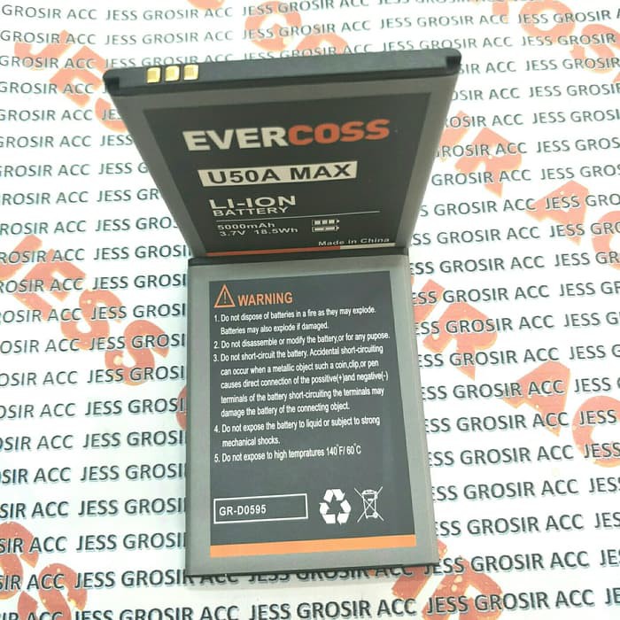 Baterai Battery Original Double Power Evercoss Evercross U50A Max