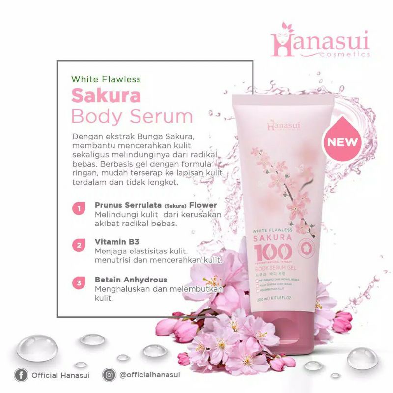 Hanasui Body Serum / Hanasui Milky Lotion