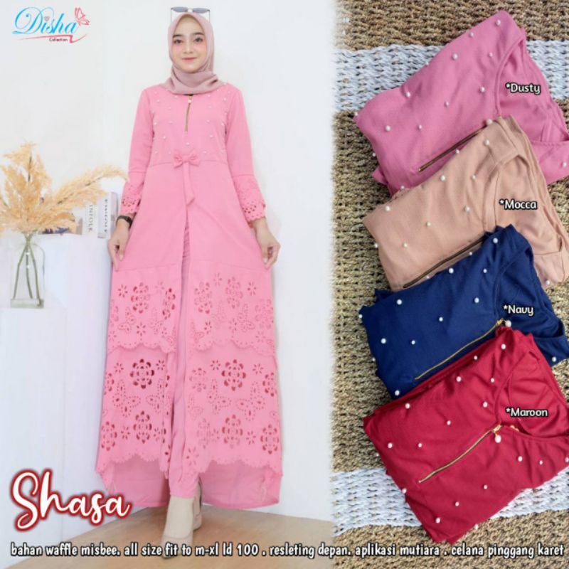 Shasa Setelan Wanita Muslim Kekinian Terbaru Kualitas Premium By Disha Setelan Wanita Muslimah Terba