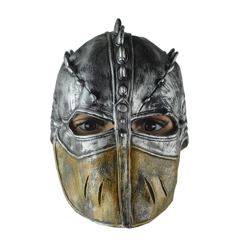 TOL-35 topeng latex karet full head kepala armor knight helmet mask