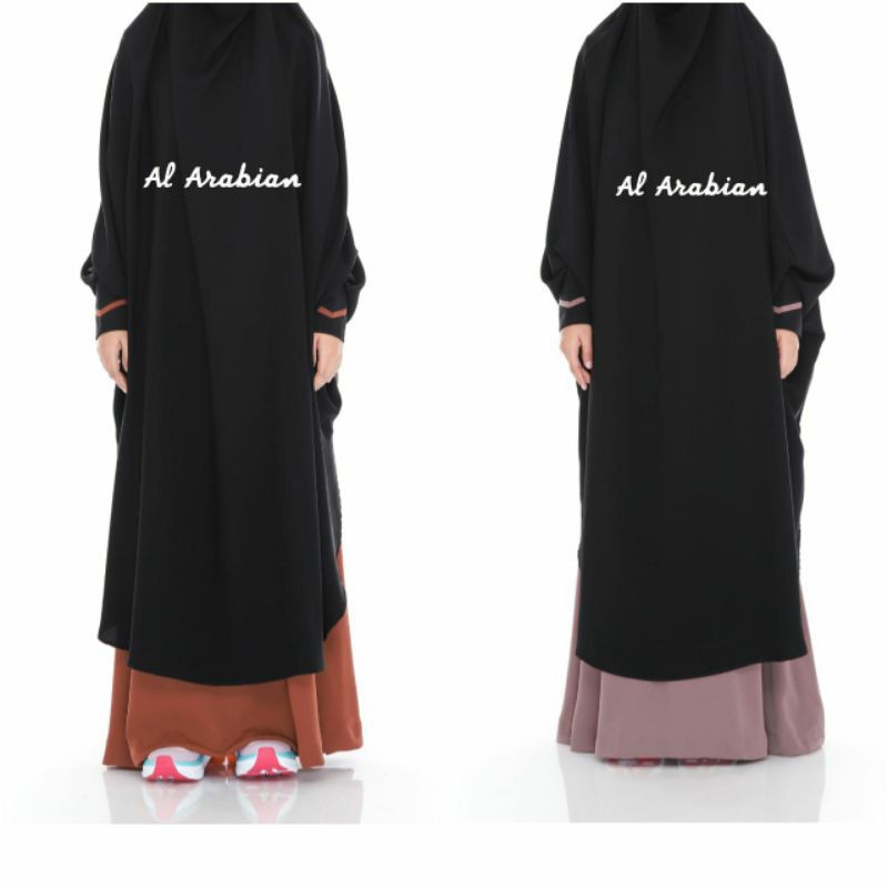 ABAYA INSIDE ALYA - FRENCH KHIMAR  AL ARABIAN