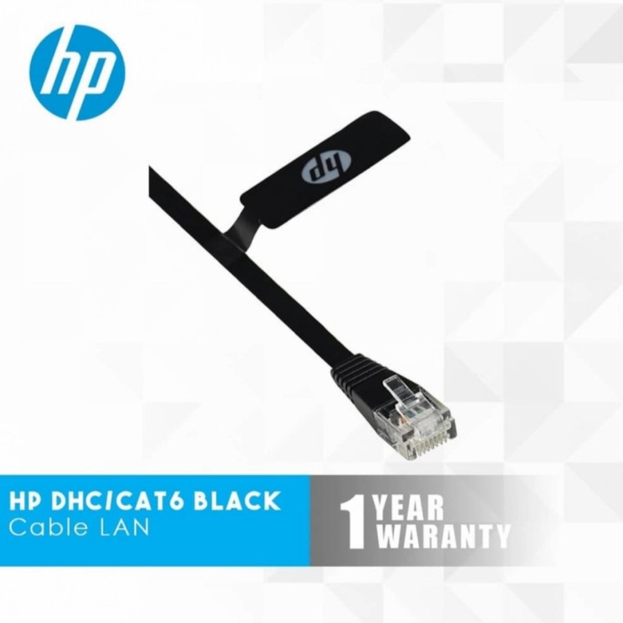 HP Kabel Lan DHC Cat6 Flat Hitam