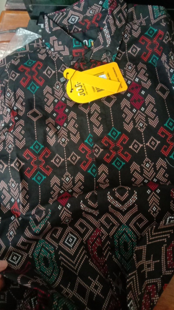 Couple Batik Modern Songket Slimfit Terlaris Ayah Anak Ibu