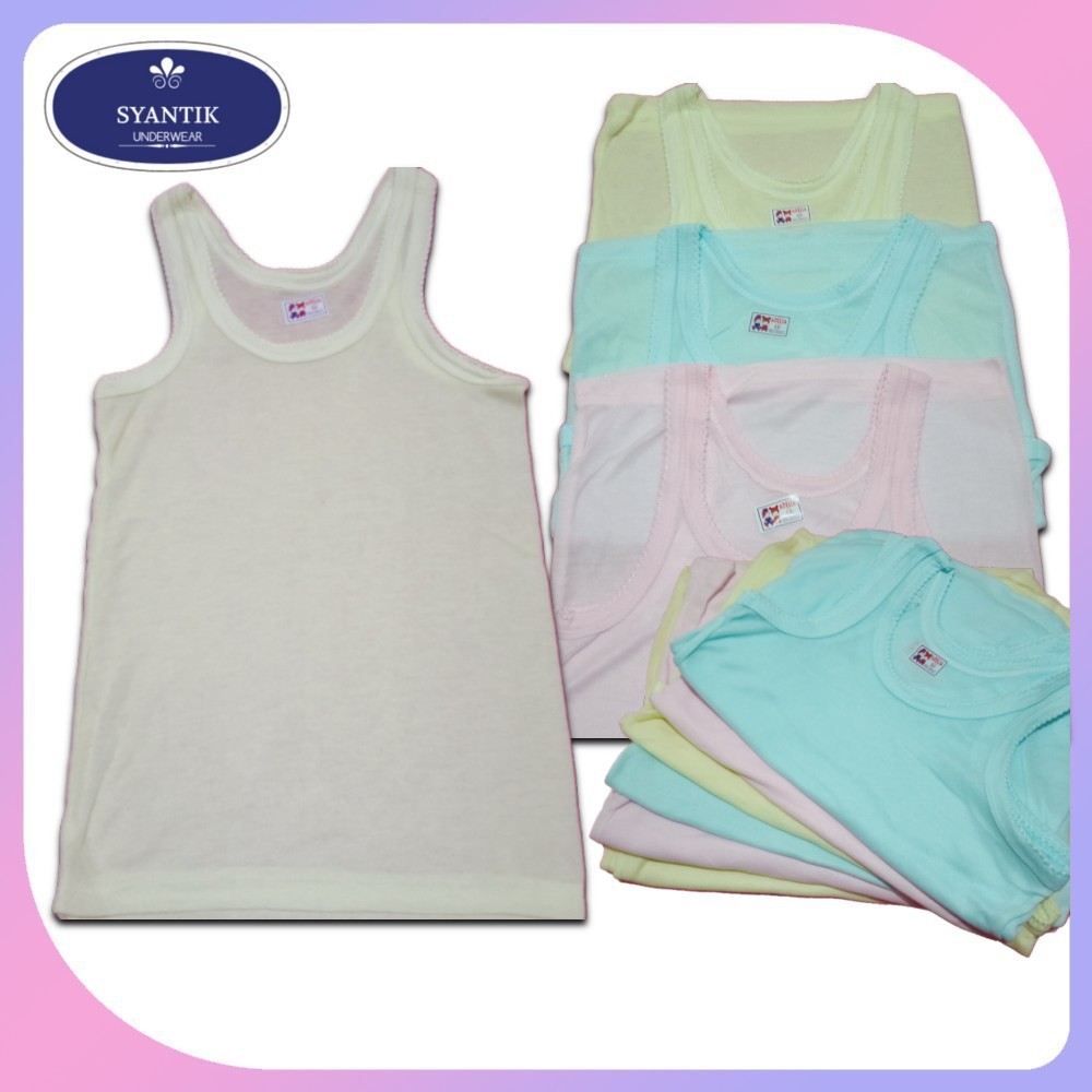 3 PCS KAOS SINGLET ANAK LAKI-LAKI PEREMPUAN WARNA SD SMP DALEMAN