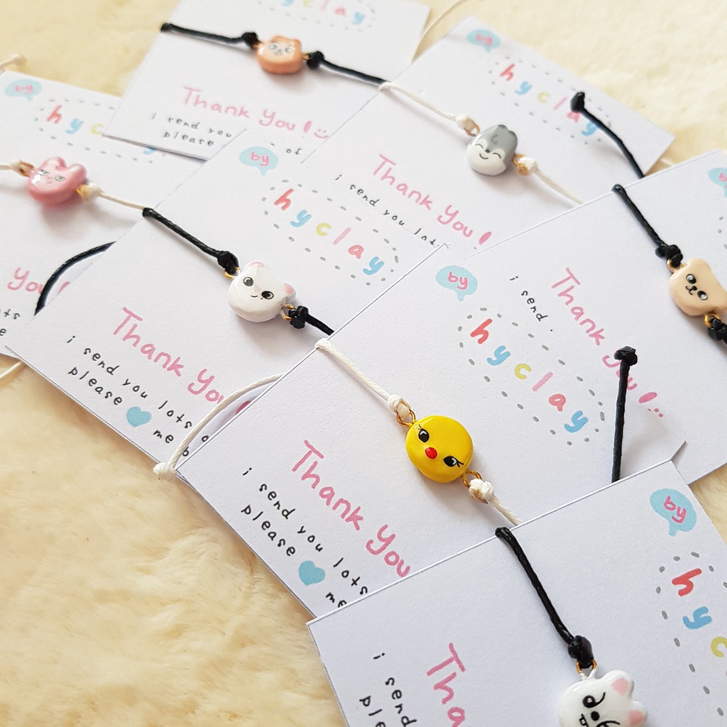 Gelang SKZOO/SKZOO Clay Bracelet/ Stray Kids [Handmade Clay Single Strand Bracelet]