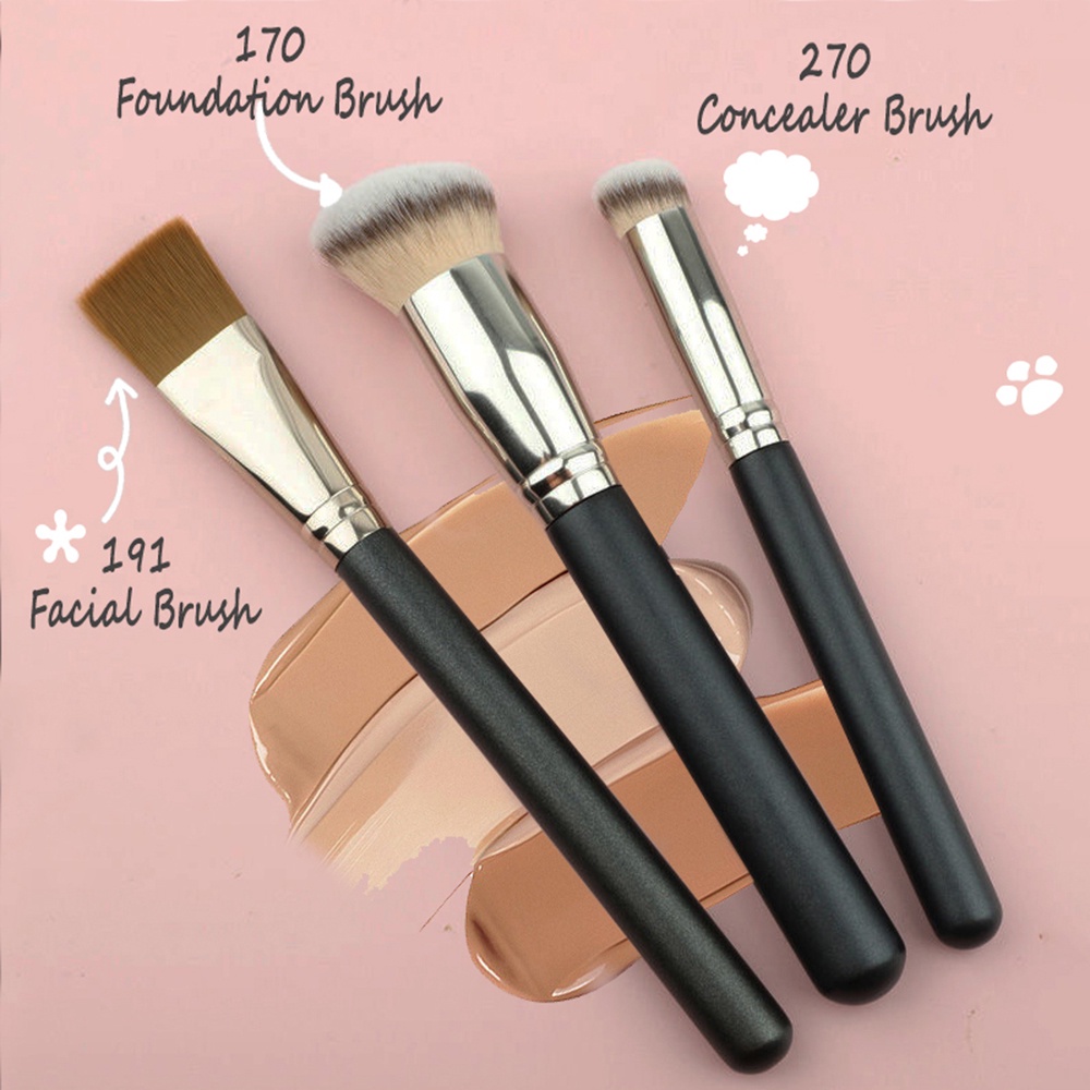 270pcs Brush Makeup Ukuran Besar Untuk Concealer 170 Derajat