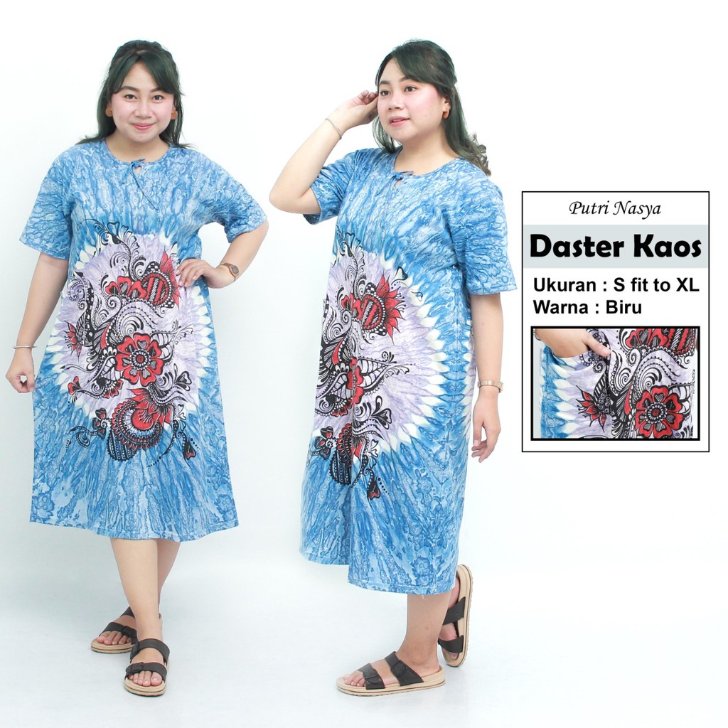 Daster Kaos Batik / Daster Murah / Daster Santai / Daster S fit to L / Daster Jumbo XXL