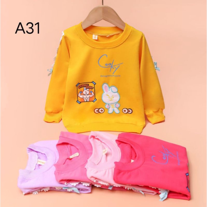 Sweater Anak Perempuan/Kaos Anak Perempuan Usia 2-10 tahun / Switer Anak import/Switer/Sweater anak