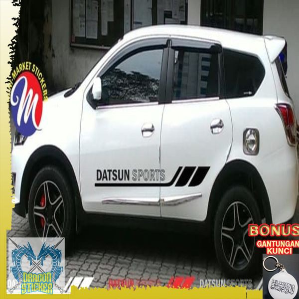 TERMURAH sticker stiker list stripe datsun sports sticker mobil datsun go panca Dragon Sticker