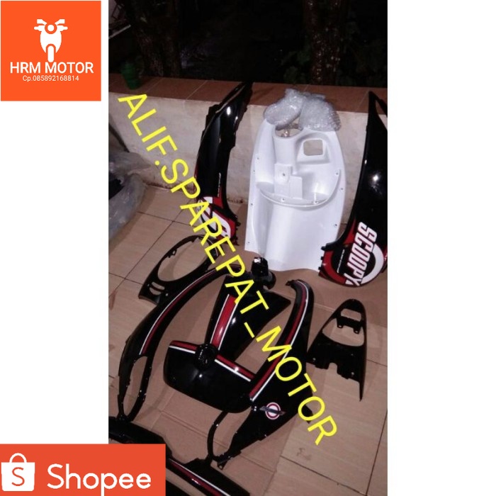 FULL SET KOMPLIT BODY HALUS HONDA SCOOPY FI 2013 - 2016