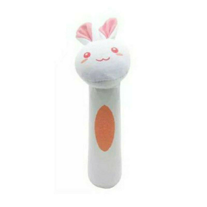 Animal Rattle Plushie Doll Mainan Stick Toet Toet - Mainan Boneka Bayi Bunyi - Boneka Stik Bayi