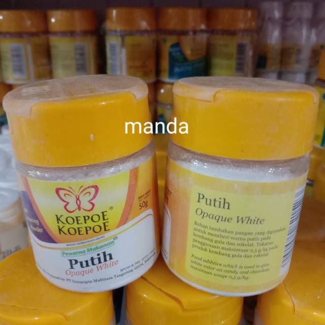 

Pemutih makanan koepoe 50 gram