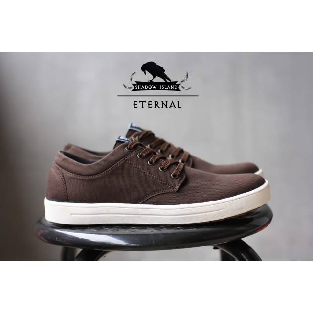 Sepatu Lokal Shoes Local Pride SIF Eternal Low Cut Brown White