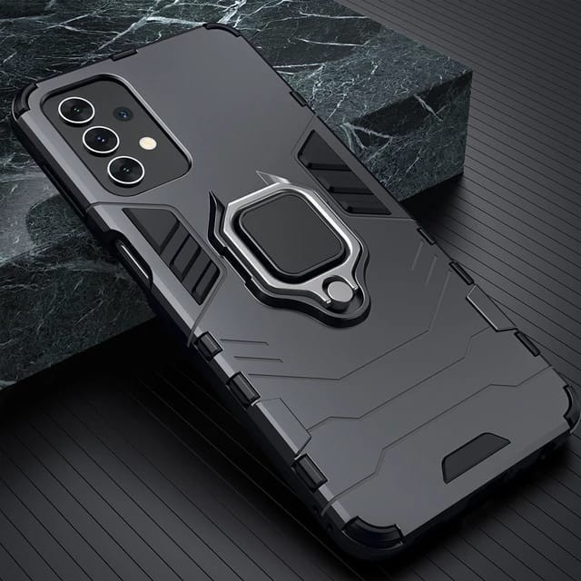 Samsung A32 4G / A52 / A52S 5G / A72 Armor Panther with Ring Cover i-Ring 360 Hard Case