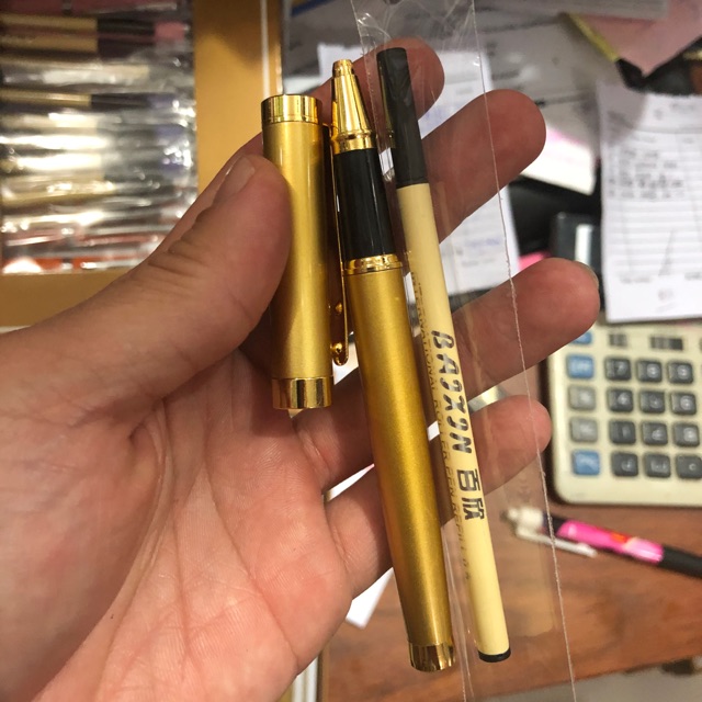 

Pulpen ballpoint bolpen emas promosi logam