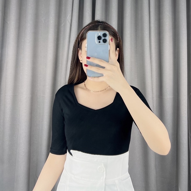 SweetHeart neck Top | Atasan sweetheart