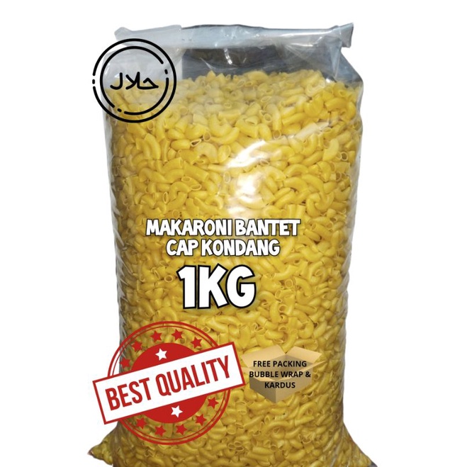 Makaroni Bantet Merek Kondang Mentah - Kiloan 1KG