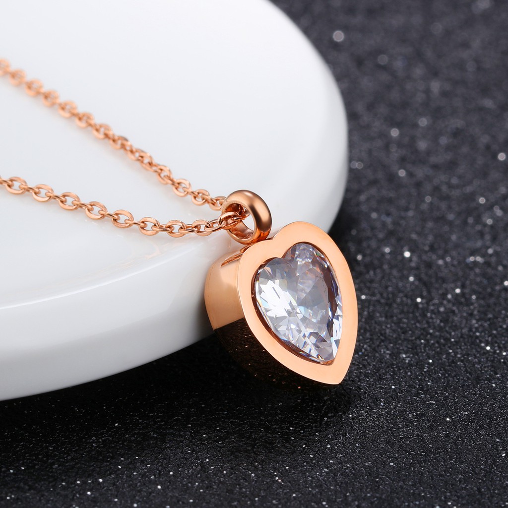 [New] Kalung fashion aksesoris titanium mini korea hadiah wanita cewek 316L anti karat KK100