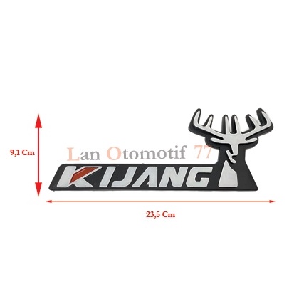 Emblem Logo Mobil Tulisan Kijang Tanduk Putih Untuk Kijang Grand atau Kijang Super Belakang