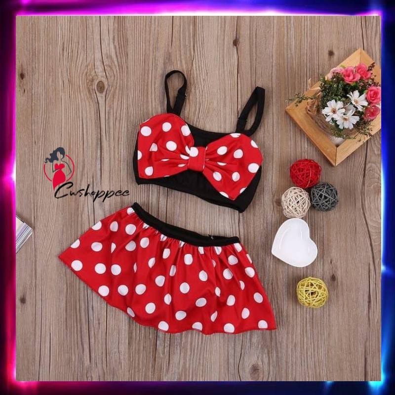 BIKINI ANAK Minnie Bikini Anak Bayi Baju Renang Anak Minnie Mouse Baju Renang Bayi BAJU ANAK