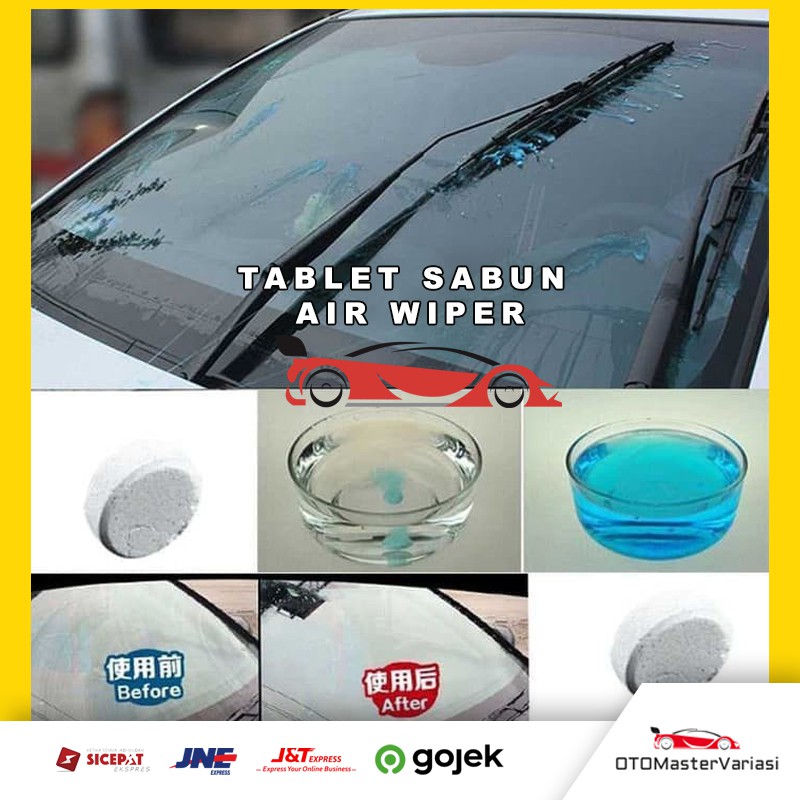 Tablet air wiper / Sabun kaca mobil / Pembersih Wiper kaca Mobil / Air Sabun wiper