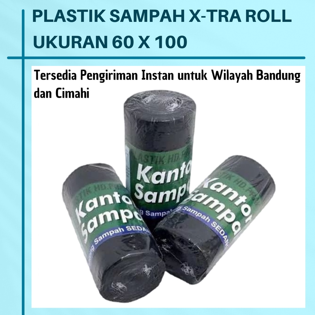 Jual Harga Grosir Keresek Sampah Hd Warna Hitam Original Bal Trash Bag Roll Ukuran X