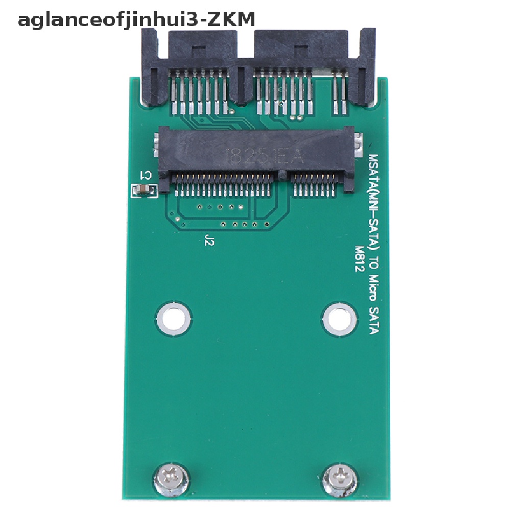 1pc Kartu Adapter Converter Mini PCIe PCI-e mSATA 3x5cm SSD To 1.8 &quot;Micro SATA