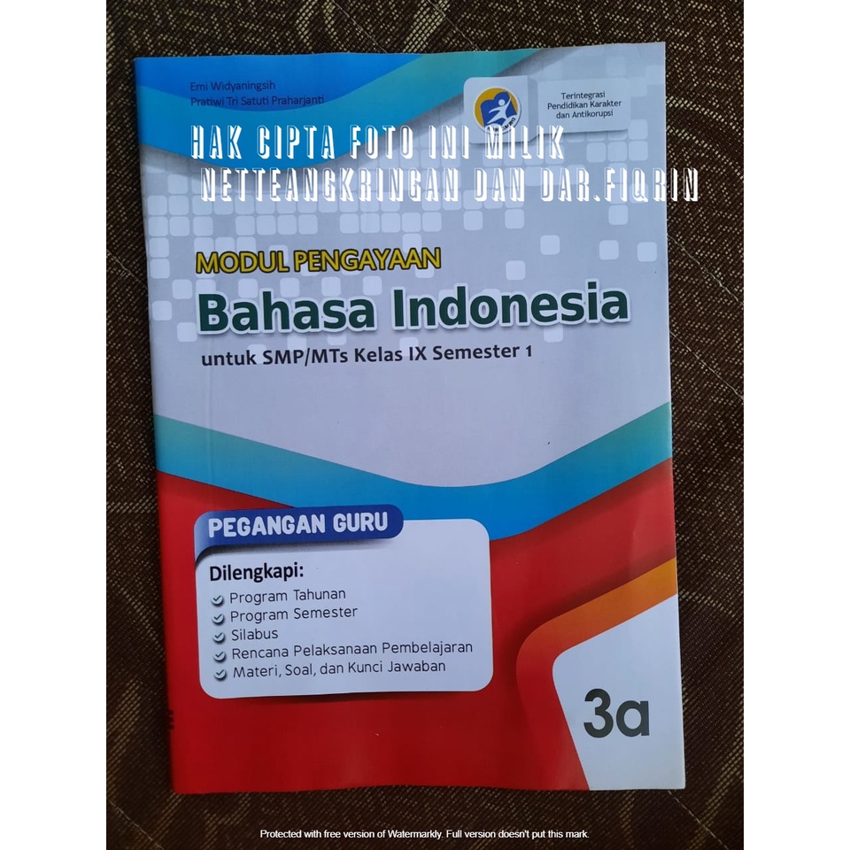 Buku Pegangan Guru SMP K13 Bahasa Indonesia Semester 1 kelas 7 8 9 Revisi 2018 Kartika-9