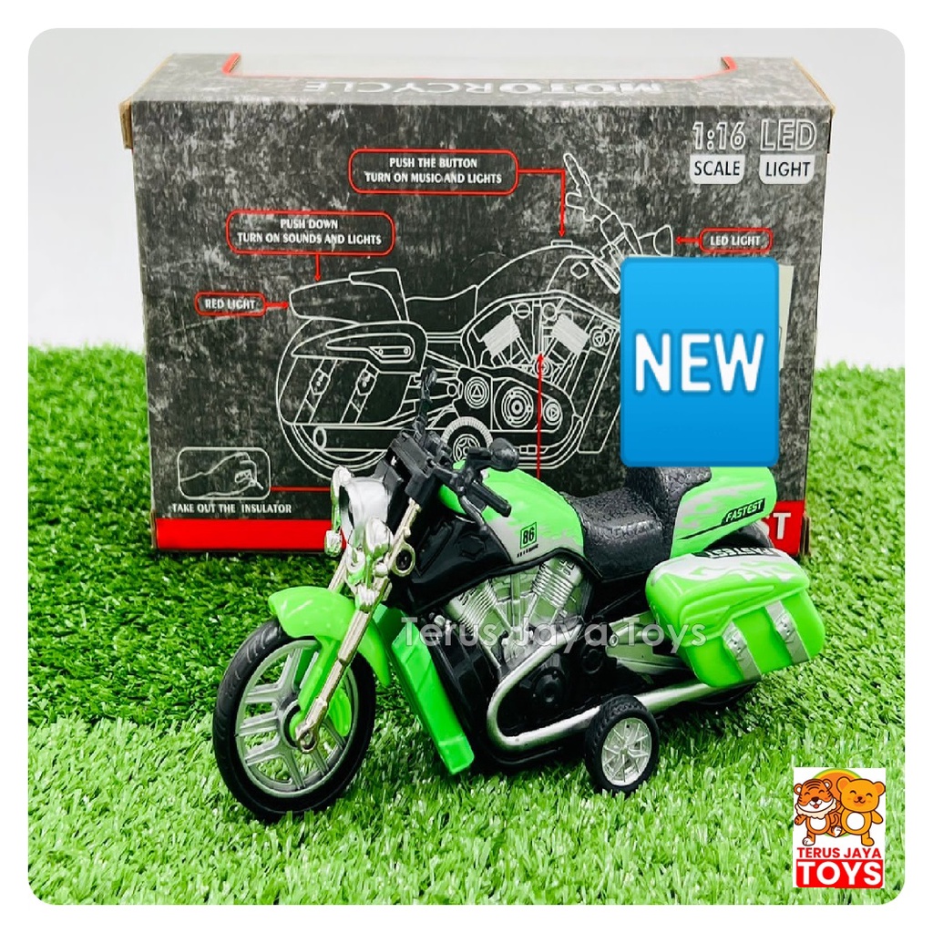 Mainan Miniatur Motor Harley Diecast