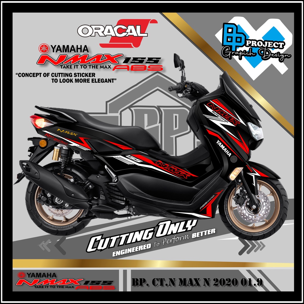 STICKER CUTTING BODY MOTOR N MAX NEW 2020 setiker polet yamaha N MAX 155 new 2020. CODE 01.9