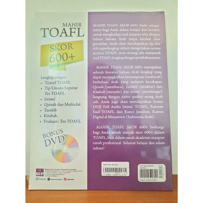 Buku Bahasa Arab Mahir Toafl Skor 600 By By Miqdarul Khoir Syarofit Shopee Indonesia