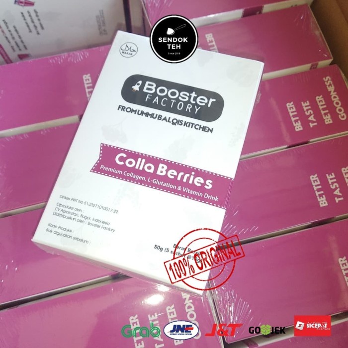 

Lainnya-Minuman-Bubuk- Colla Vit Berries From Booster Factory Ummubalqis 1 Box 5 Sachet -Bubuk-