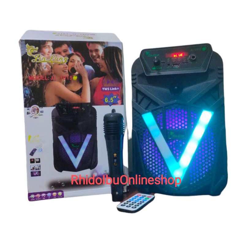 Speaker Bluetooth karaoke jin long jl-1915 Lemon bonus microphone