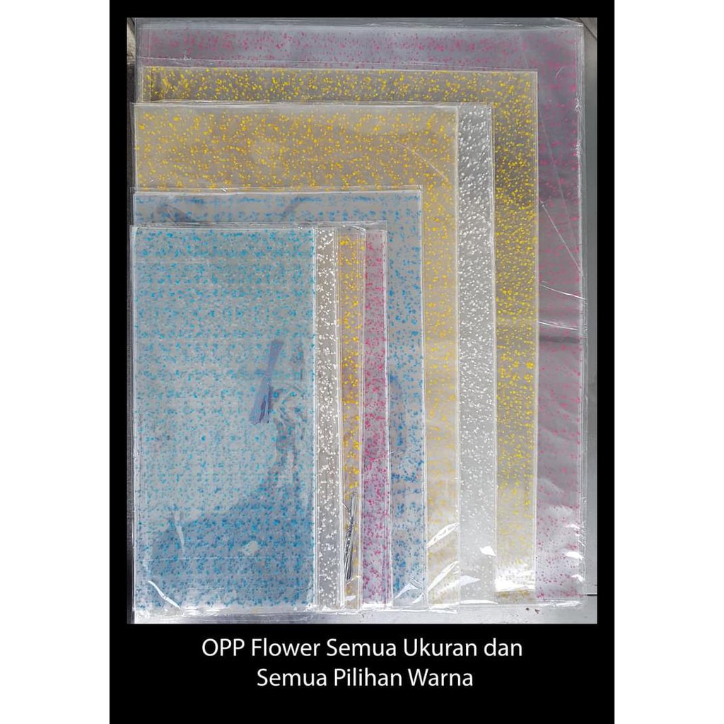 

OPP FLOWER 20 X 45 / ISI 12 PC / KANTONG PLASTIK SOUVENIR ULANG TAHUN KUALITAS TERBAIK