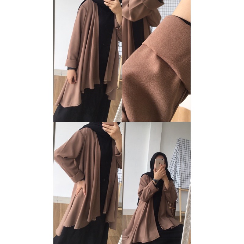 CARDIGAN OUTER IVANA-Chocolate