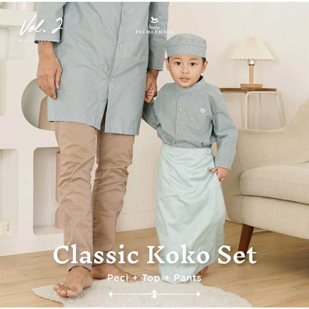 RAYA COLLECTION LITTLE PALMERHAUS CLASSIC KOKO SET / BAJU KOKO ANAK