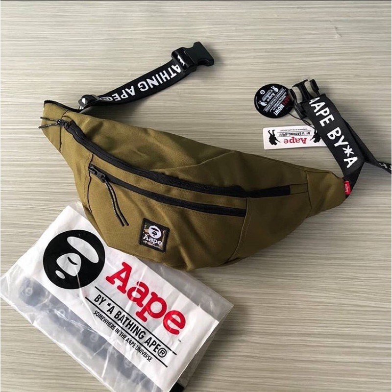 TAS WAISTBAG AAPE BATHING APE / SELEMPANG BAPE