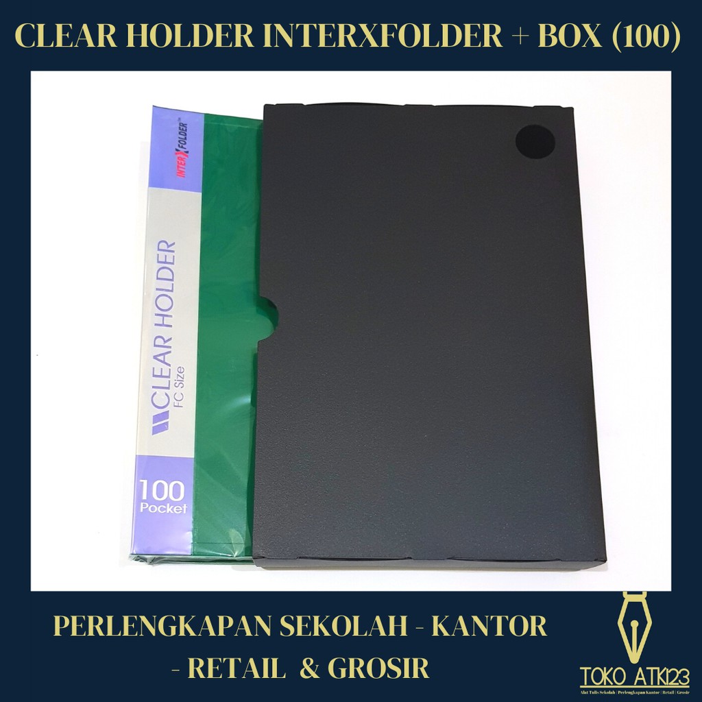 Map Clear Holder / Document Keeper Folio InterXFolder Isi 100 + Box