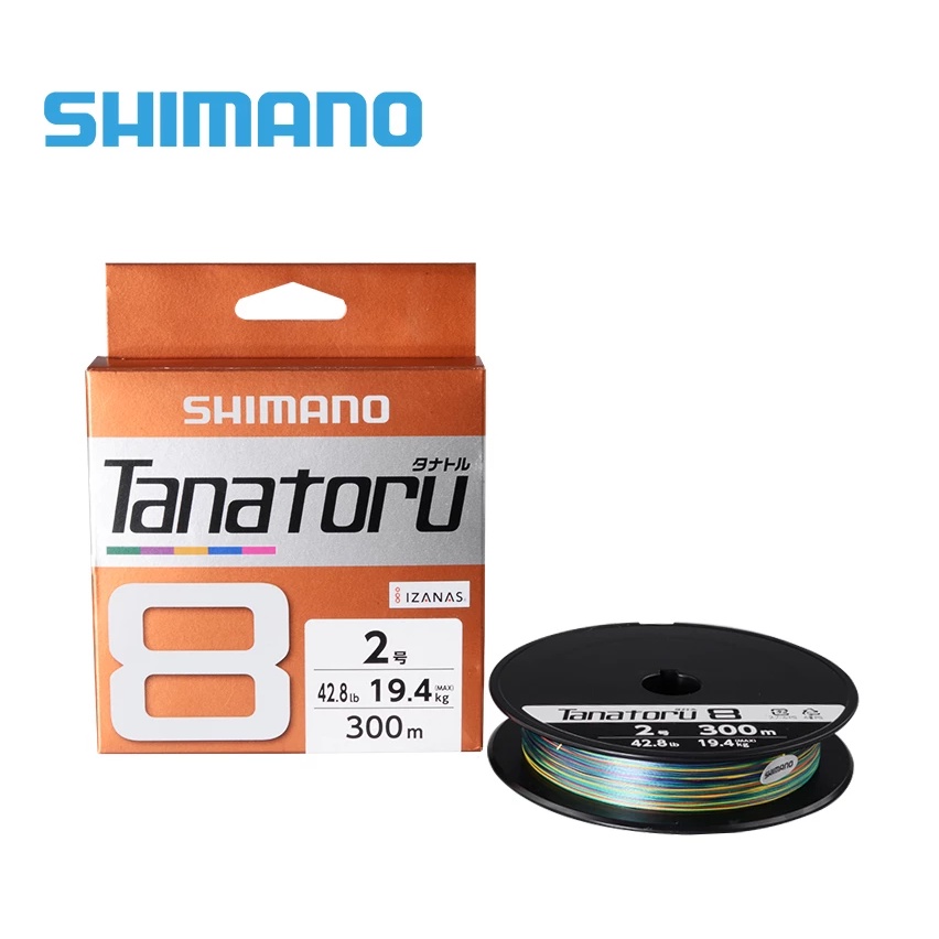 SENAR PANCING | BENANG PE | SHIMANO TANATORU 8 BRAID MULTICOLOR 300 METER