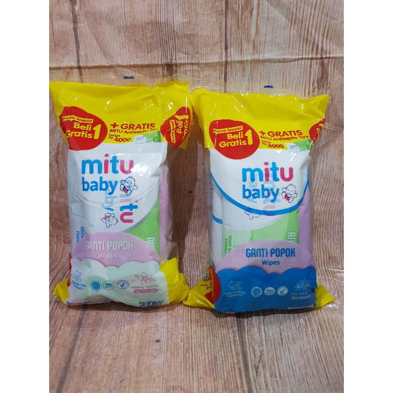 Mitu Baby Tissue basah 50 beli 1 gratis 2