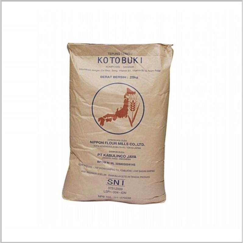 

1kg Nippon KOTOBUKI Tepung Terigu Protein Rendah seperti Segitiga biru Cake Flour Tepung Kue 1 Kg