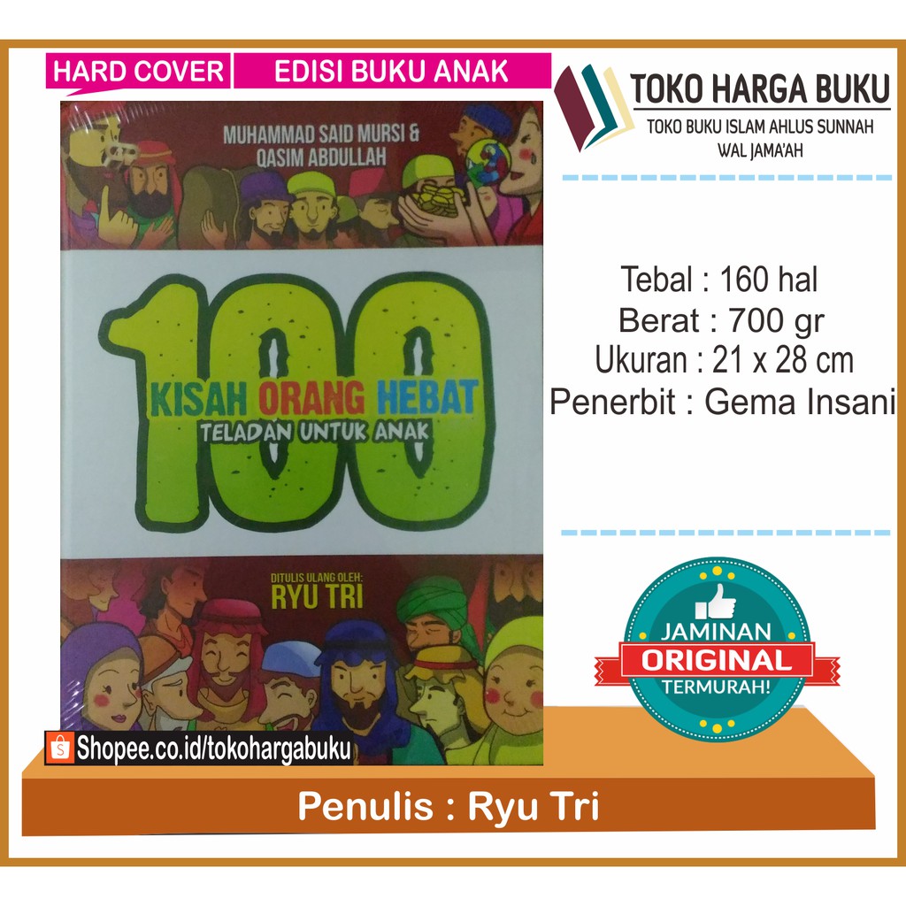 Foto 100 Kisah Orang Hebat Teladan Untuk Anak