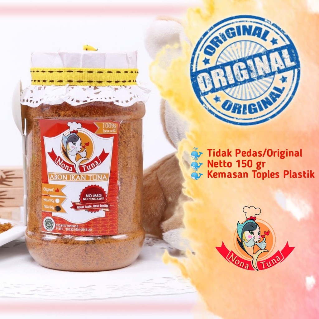 

ABON TUNA ORIGINAL 150 gr TOPLES / NONA TUNA / ABON SEHAT / ABON HALAL / ABON NON MSG / ABON BALITA