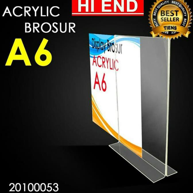 

acrylic / akrilik tent card a6 / no meja / menu / akrylik
