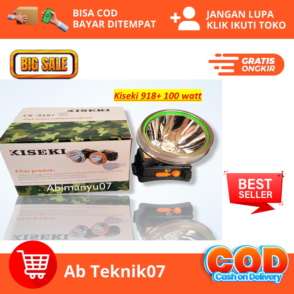 senter kepala kiseki 100watt ck 918+